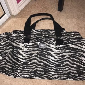 Zebra Victoria’s Secret Pink Duffle Bag